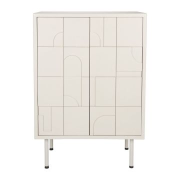 Dulap gri deschis 70x100x40 cm Funk – White Label
