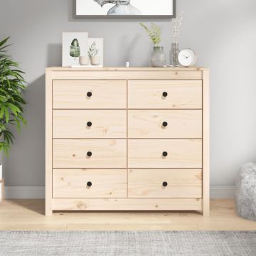Dulap lateral, 100x40x90 cm, lemn masiv de pin