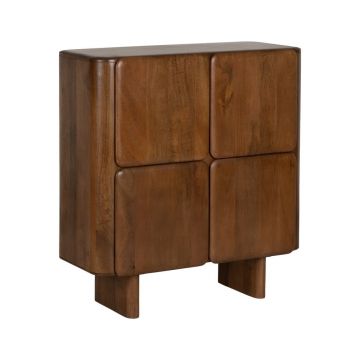 Dulap maro din lemn de mango 104x110x45 cm Nosy – Ixia