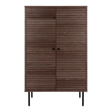Dulap maro închis cu aspect de lemn de stejar 80x130 cm Kyoto – House Nordic Dulap maro închis cu aspect de lemn de stejar 80x130 cm Kyoto – House Nordic