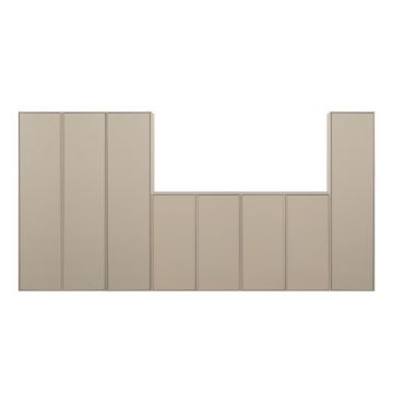 Dulap modular crem din lemn de pin 400x200 cm Daily – vtwonen