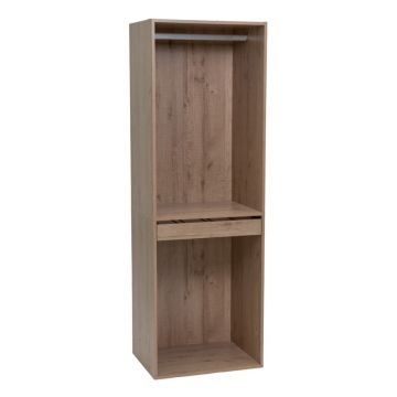 Dulap modular în culoare naturală deschis cu aspect de lemn de stejar 60x180x45 cm Modular – Casa Selección