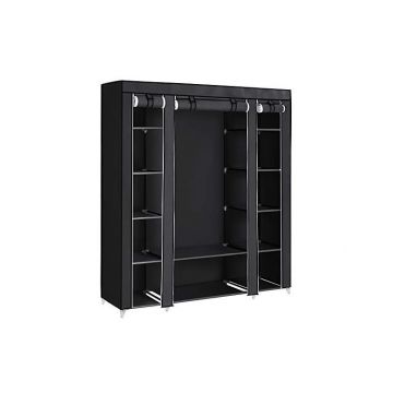 Dulap pliabil, Songmics, 150 x 45 x 175, LSF03H, Negru