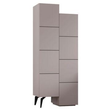 Dulap Romane Pako World Mocha 62.2x37.4x155.4cm Dulap Romane Pako World Mocha 62.2x37.4x155.4cm
