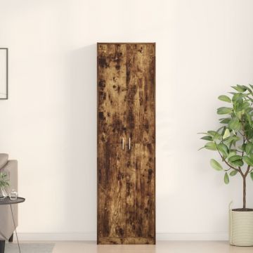 Dulap Stejar Afumat 55x25x189 cm Lemn Prelucrat