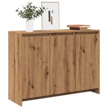 Dulap, stejar artizanal, 102x33x75 cm, lemn prelucrat