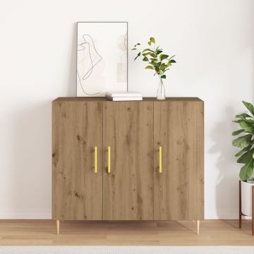 Dulap, stejar artizanal, 90x34x80 cm, lemn prelucrat