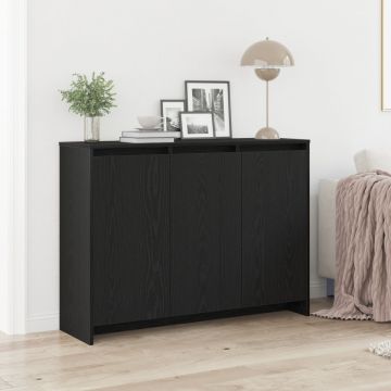Dulap, stejar negru, 102x33x75 cm, lemn prelucrat