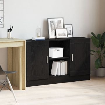 Dulap, stejar negru, 120x30,5x70 cm, lemn prelucrat