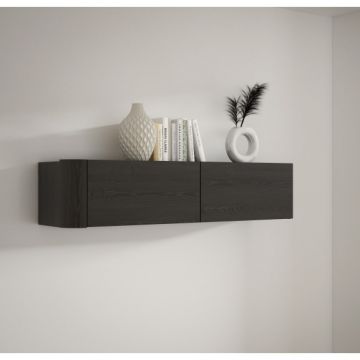 Dulap Suspendat Bibliotheque, Stejar Cabezone, 128.6 Cm