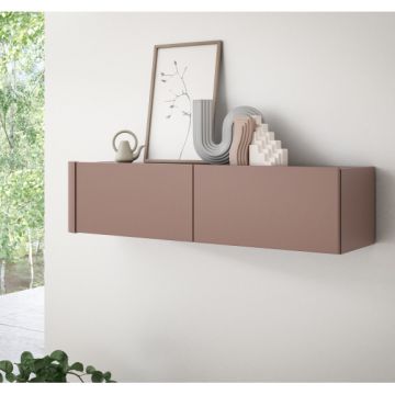 Dulap Suspendat Bibliotheque, Terracotta 128.6 Cm