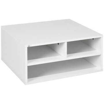HOMCOM Suport pentru Imprimantă cu 2 Niveluri, 47x40x27.5 cm, Alb | Aosom Romania