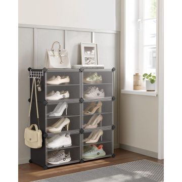 Pantofar, Songmics, Negru, 82x32x92 cm