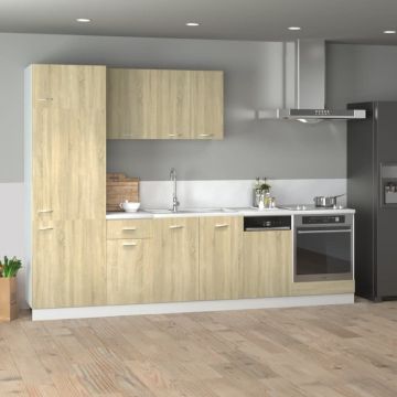 Set dulapuri de bucătărie “Lyon” 7 piese stejar sonoma