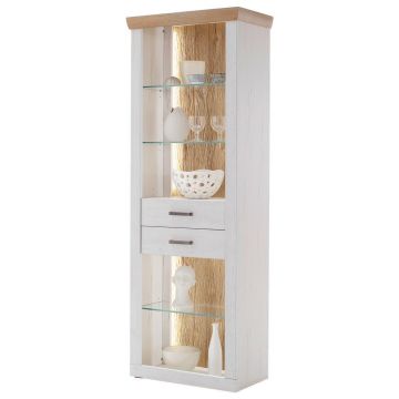 VITRINĂ in culoare lemn stejar, culoare coconar