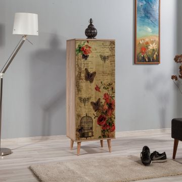 Dulap Multifunctional Filinta cu 2 Usi, Stejar, 50 x 38 x 135 cm