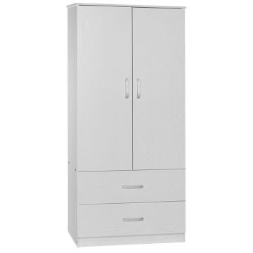 Dulap Zelia cu 2 usi si sertare, 79x42x180cm