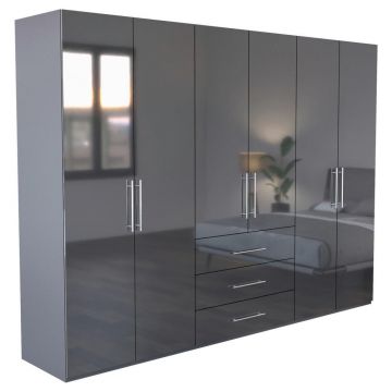 ȘIFONIER antracit, antracit lucios intens