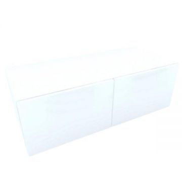 Armonia Comoda alba cu 2 usi "push" Mdf Alb lucios