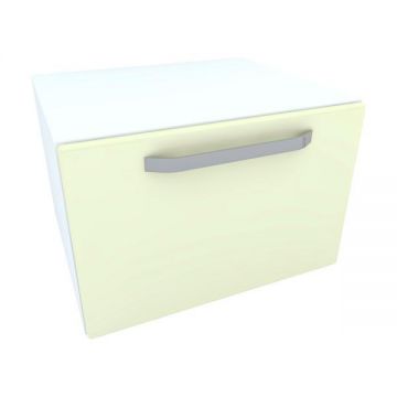 Armonia Comoda alba cu o usa cu maner front MDF Vanilie