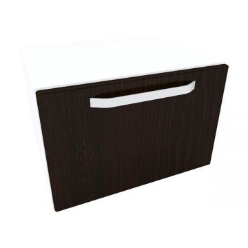 Armonia Comoda alba cu o usa cu maner front MDF Wenge