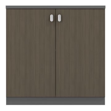 Biblioteca profesional Denith  Gri inchis-nuc 80x40x80cm