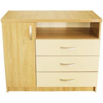 Comoda Milano sonoma cu fildes