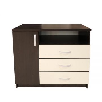 Comoda Milano wenge cu fildes