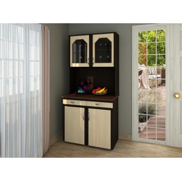 Dulap 90 pal, 90x60x197cm wenge+mesteacan