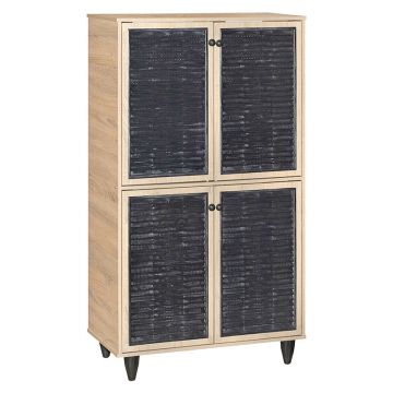 Dulap pantofi Ronan, Natural, 71x35x122 cm