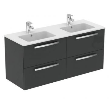 Mobilier suspendat Ideal Standard Tempo 120 cm, gri lucios - Dimensiune 120 cm