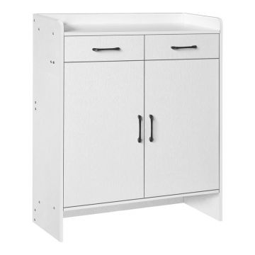 Pantofar Gazen, 12 perechi, Alb, 80x33x100 cm