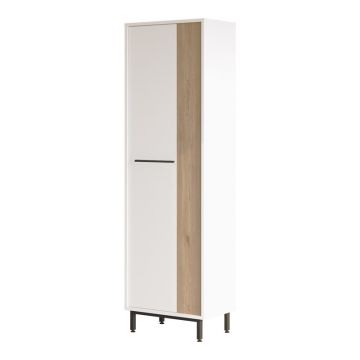 Raft pantofi Scarpiera 9-locuri , Natural-alb 57x36x186cm