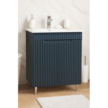 Set Baza front MDF si Lavoar seria 033, 60 cm, antracit