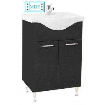 Set Baza front MDF si Lavoar seria 153, 55 cm, antracit