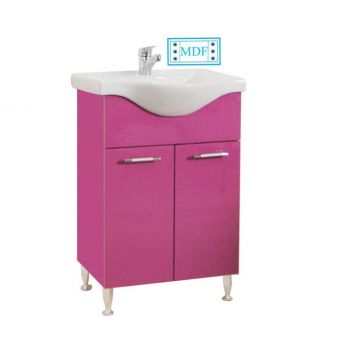 Set Baza front MDF si Lavoar seria 153, 55 cm, violet