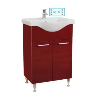 Set Baza front MDF si Lavoar seria 153, 60 cm, bordo