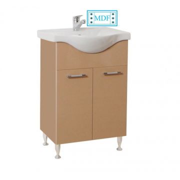 Set Baza front MDF si Lavoar seria 153, 60 cm, cappuccino