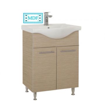 Set Baza front MDF si Lavoar seria 153, 60 cm, fag