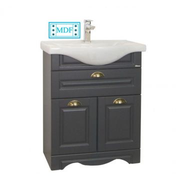 Set Baza front MDF si Lavoar seria 172, 65 cm, antracit