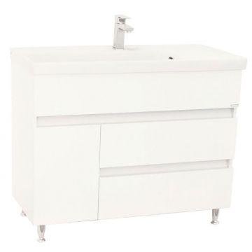 Set Baza front MDF si Lavoar seria 288, 100 cm, alb