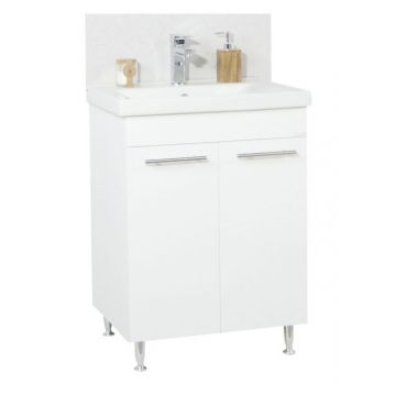 Set Baza front MDF si Lavoar seria 754, 60 cm, alb
