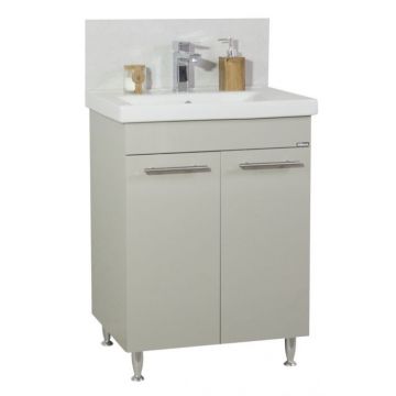 Set Baza front MDF si Lavoar seria 754, 60 cm, taupe