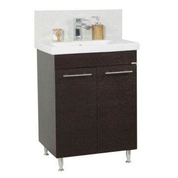 Set Baza front MDF si Lavoar seria 754, 60 cm, wenge