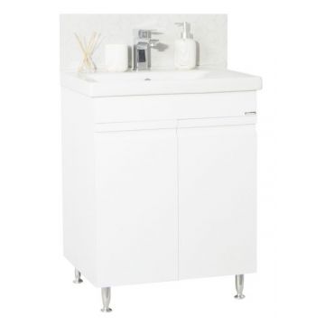Set Baza front MDF si Lavoar seria 786, 65 cm, alb