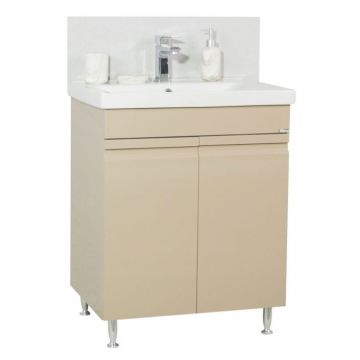 Set Baza front MDF si Lavoar seria 786, 65 cm, cappuccino