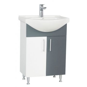 Set Baza si Lavoar seria 001, eco, 55 cm, antracit