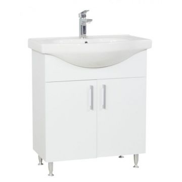 Set Baza si Lavoar seria 001, eco, 70 cm, alb