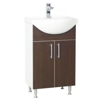 Set Baza si Lavoar seria 005, eco, 50 cm, wenge