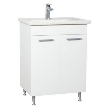 Set Baza si Lavoar seria 067, 60 cm, alb